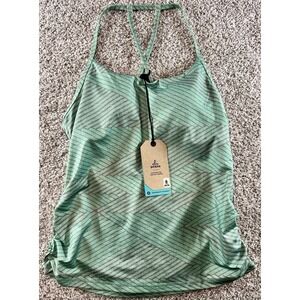 Prana Wander Often Top Womens Large Racerback Tank Yoga Shelf Bra *BRAND NEW*